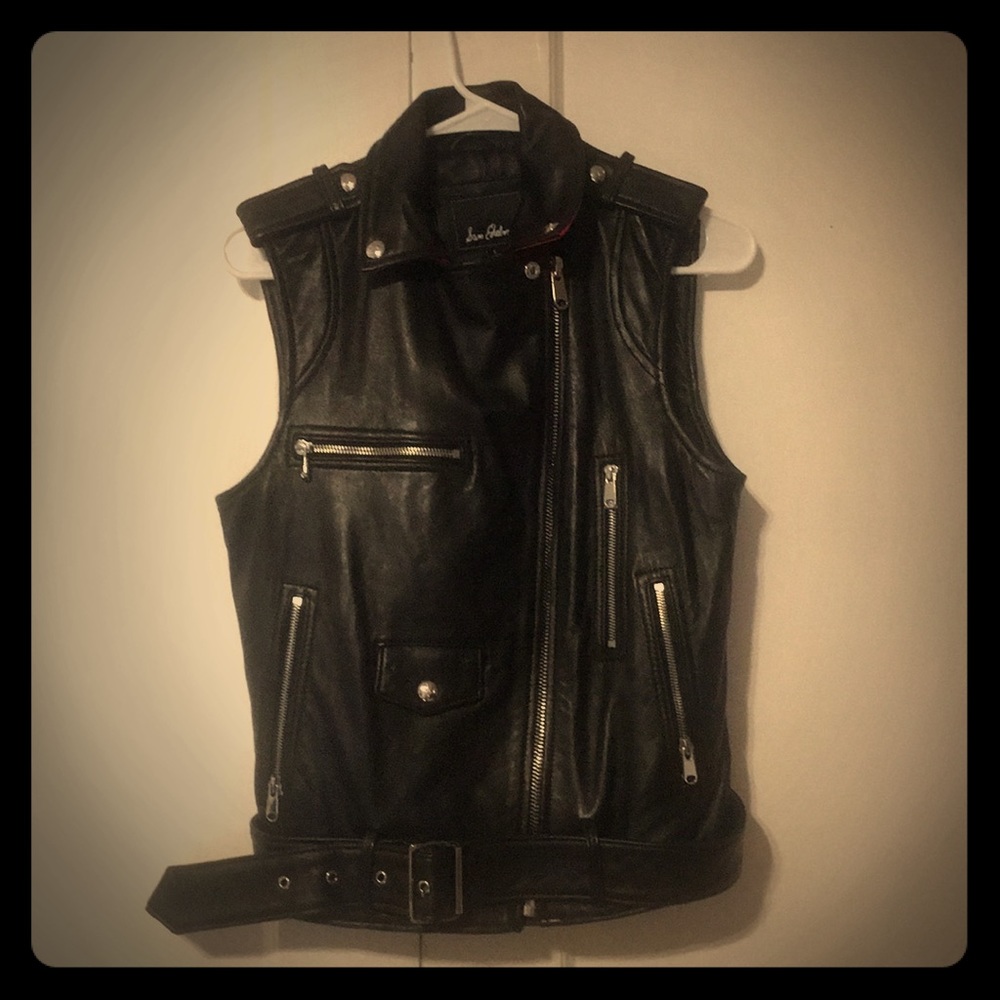 SM Leather MOTO vest Sam Edelman